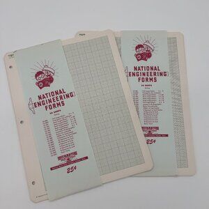 National Engineering Forms Vintage Graph Paper 2 Pack